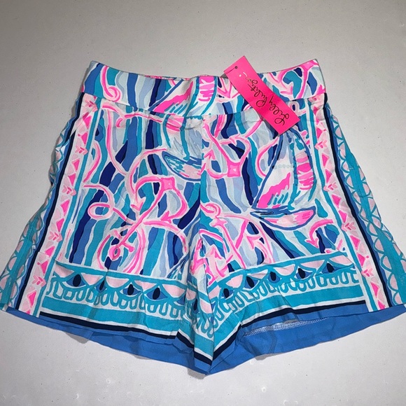Lilly Pulitzer NWT Neilah Shorts Reel Nauti $78 - Picture 5 of 13